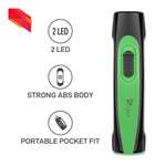 SYSKA T112ML DUOTRON 1W Bright Led Rechargeable Torch -Green